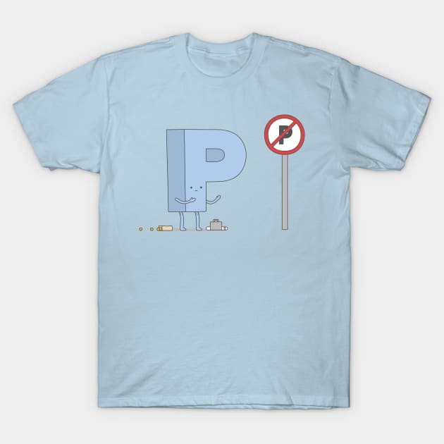 No Parking T-Shirt by Haasbroek